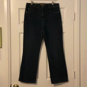 Hannah denim jeans with bedazzled back pockets. W407